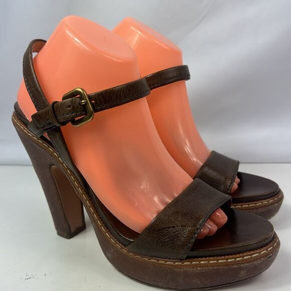 Prada Niciolla Platform Sagentle Worn Platform Shoes - Picture 1 of 16